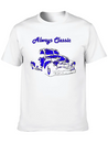 1950 Chevy Truck Neon Blue Classic Cotton Tee – Unisex Comfort For Any Season