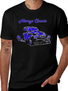 1950 Chevy Truck Neon Blue Classic Cotton Tee – Unisex Comfort For Any Season