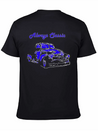 1950 Chevy Truck Neon Blue Classic Cotton Tee – Unisex Comfort For Any Season