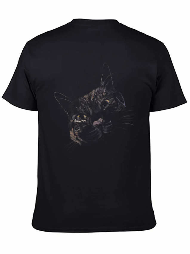 "Lovey Cat" Jamie's Hand-Drawn Cat Collection Classic Cotton Tee – Unisex Comfort For Any Season